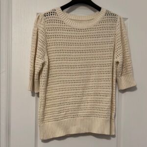Women's Cream Knit Sweater